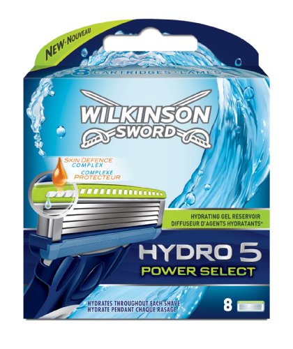 Lames pour rasoir Hydro 5 Power Select WILKINSON, 8 unites