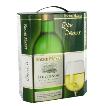 Vin blanc Sauvignon La Roche Mazet 12%vol. 3l