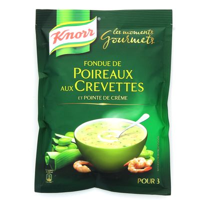 Knorr Moments Gourmets fondue de poireau aux crevettes 84g