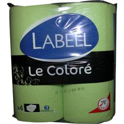 Labell, Papier toilette vert Le Coloré, le paquet de 4 rouleaux