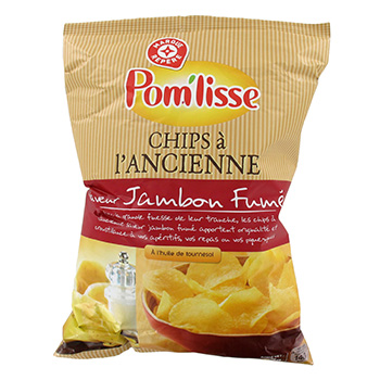 Chips a l'ancienne Pom'Liss Jambon fume 135g