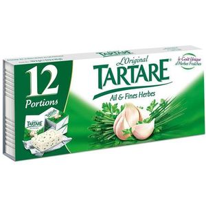 FromageTartare 68%mg Ail et fines herbes 12x15g