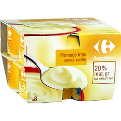 Fromage frais saveur vanille 20% MG