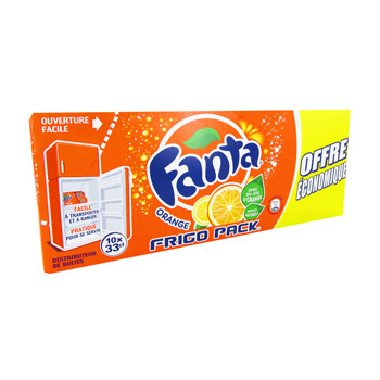 FANTA Orange, frigo pack de 10x33cl