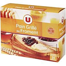 Pain grille U, 24 tranches, 500g