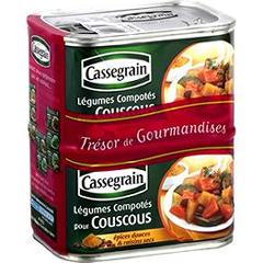 Légumes cuisinés pour couscous Cassegrain