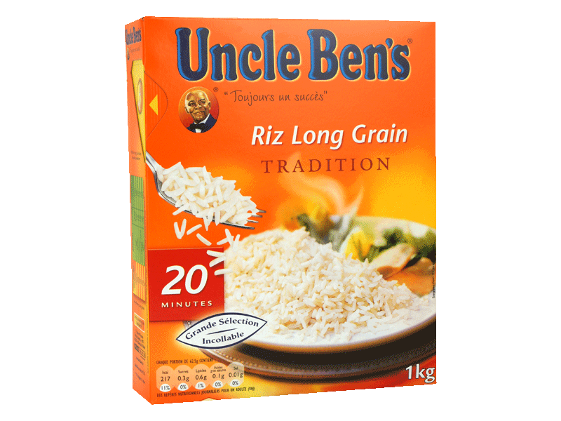 Uncle ben's riz long grain cuisson 20 minutes 1kg