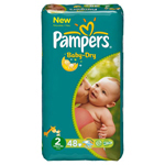 Pampers baby dry midpack change x48 taille 2
